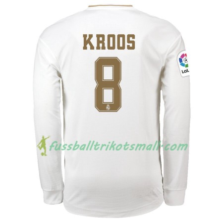 Fußballtrikots Real Madrid Toni Kroos 8 2019-2020 Langarm Heimtrikotsatz kaufen